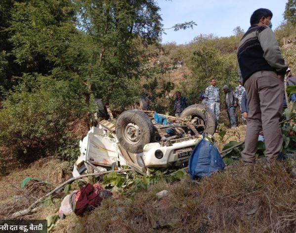 बैतडीमा जिप दुर्घटना हुँदा पाँच जनाको  मृत्यु, ४ जना घाइते