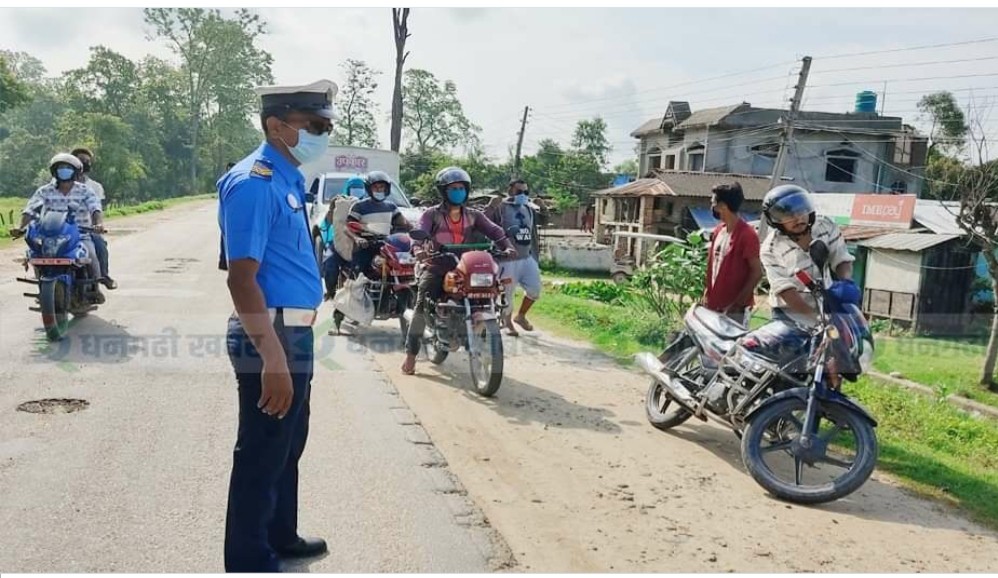 मास्क प्रयोग नगर्दा एकै दिन ३५ सय राजश्व संकलन